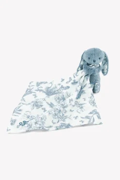 Tartine et Chocolat Augustin le Lapin Doudou imprimé inspiration Toile de Jouy bleu| Lapin, Augustin|Doudous