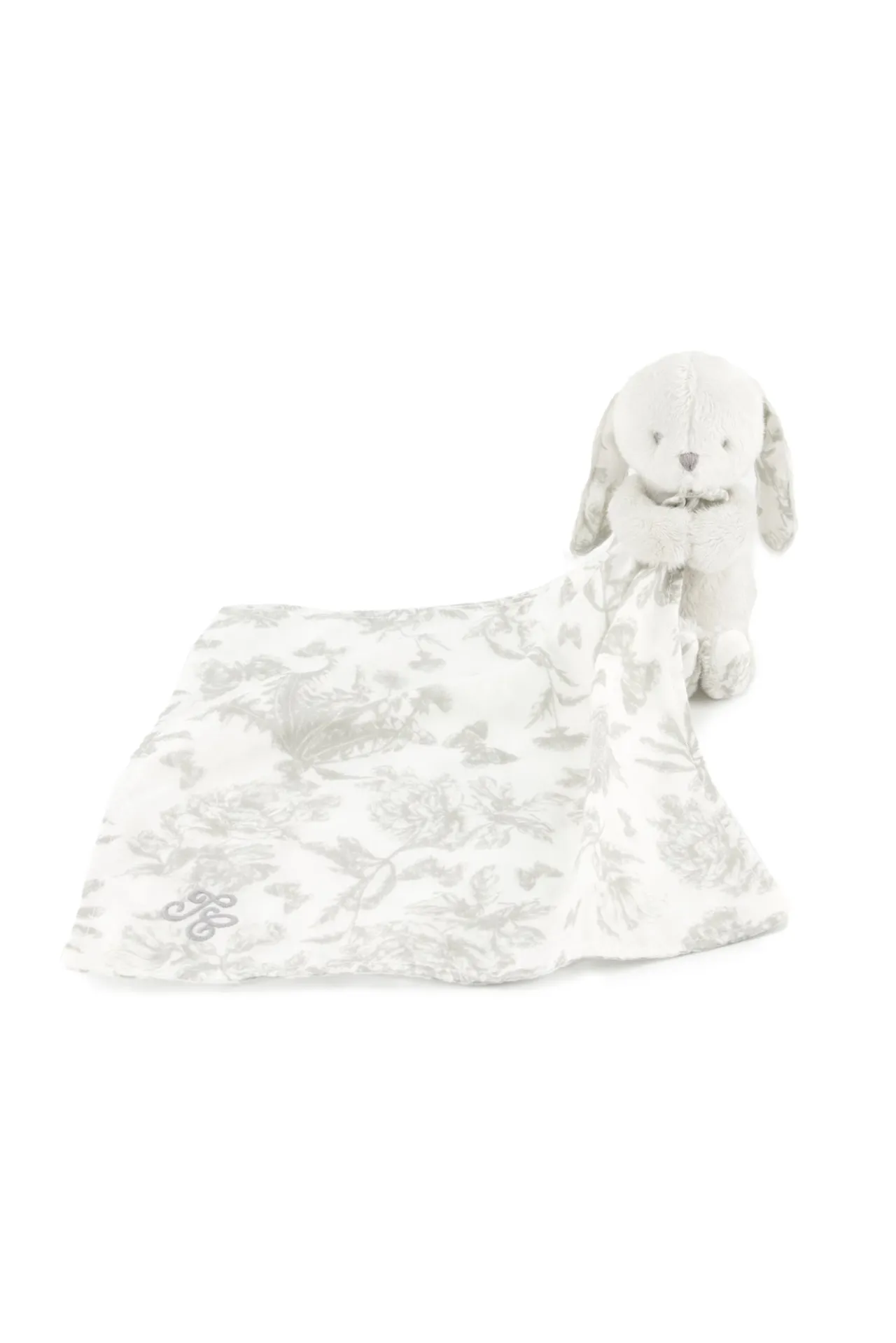 Tartine et Chocolat Augustin le Lapin Doudou imprimé inspiration Toile de Jouy gris| Toile De Jouy Gris|Lapin, Augustin