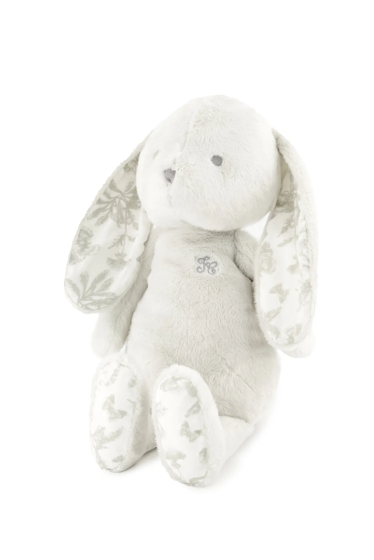 Tartine et Chocolat Augustin le Lapin Imprimé inspiration Toile de Jouy gris 25cm| Toile De Jouy Gris|Lapin, Augustin