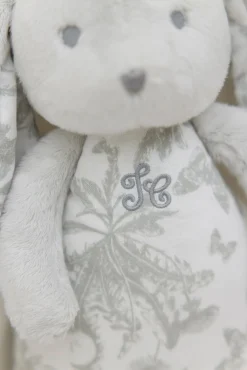 Tartine et Chocolat Augustin le Lapin veilleuse musicale Imprimé Toile de Jouy gris| Toile De Jouy Gris|Lapin, Augustin