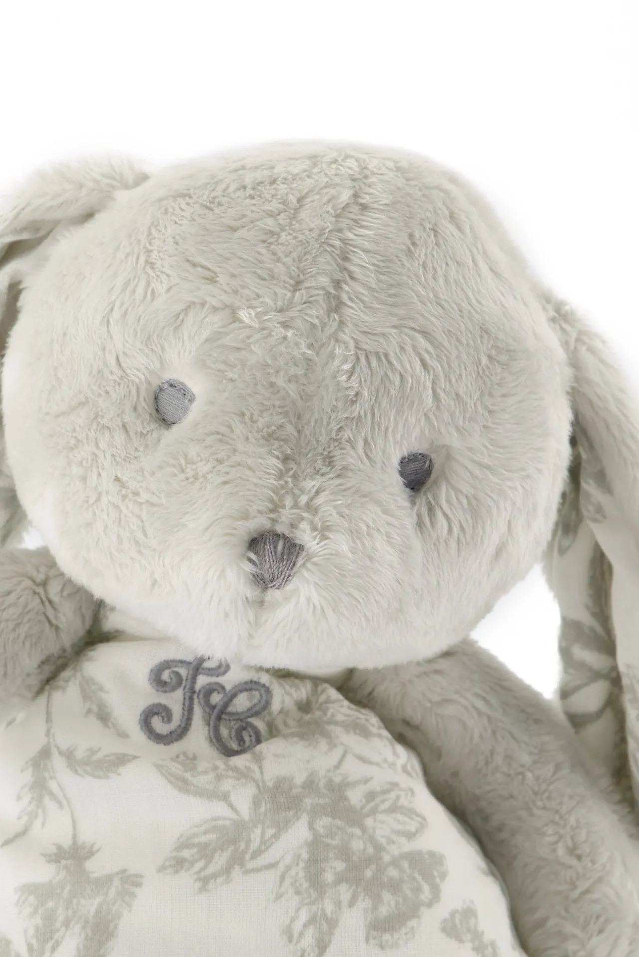 Tartine et Chocolat Augustin le Lapin veilleuse musicale Imprimé Toile de Jouy gris| Toile De Jouy Gris|Lapin, Augustin