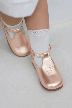 Tartine et Chocolat Babies Or rose ajourés| Souliers|Chaussures