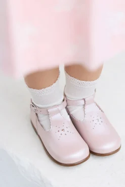 Tartine et Chocolat Babies Rose pâle ajourés| Souliers|Chaussures