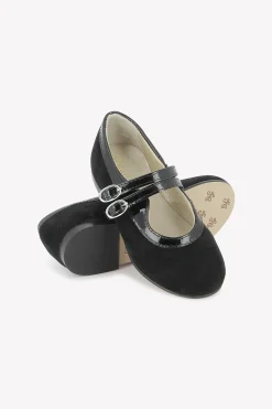Tartine et Chocolat Ballerines Noir double bride|Enfant Souliers|Chaussures