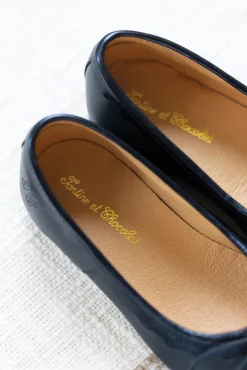 Tartine et Chocolat Ballerines Cuir marine|Enfant Souliers|Chaussures
