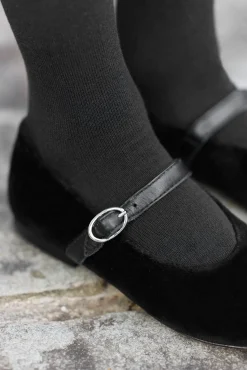 Tartine et Chocolat Ballerines Noir velours|Enfant Souliers|Chaussures