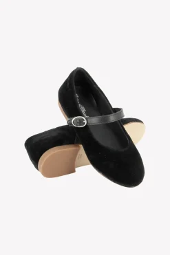 Tartine et Chocolat Ballerines Noir velours|Enfant Souliers|Chaussures