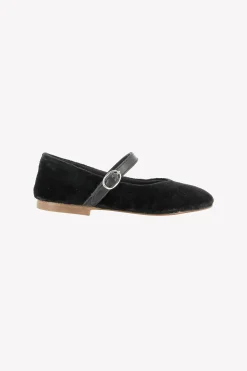 Tartine et Chocolat Ballerines Noir velours|Enfant Souliers|Chaussures