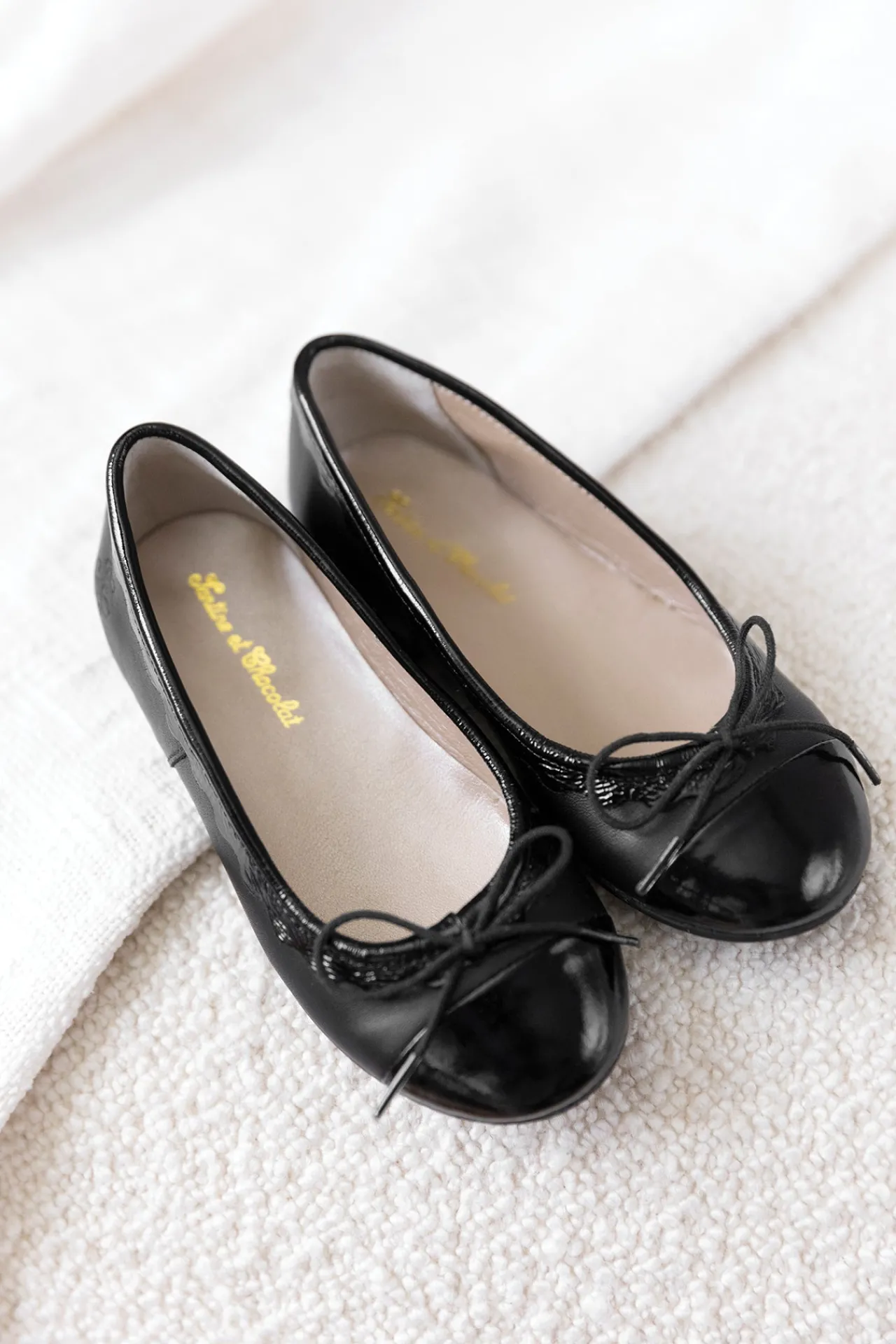 Tartine et Chocolat Ballerines Cuir noir|Enfant Souliers|Chaussures