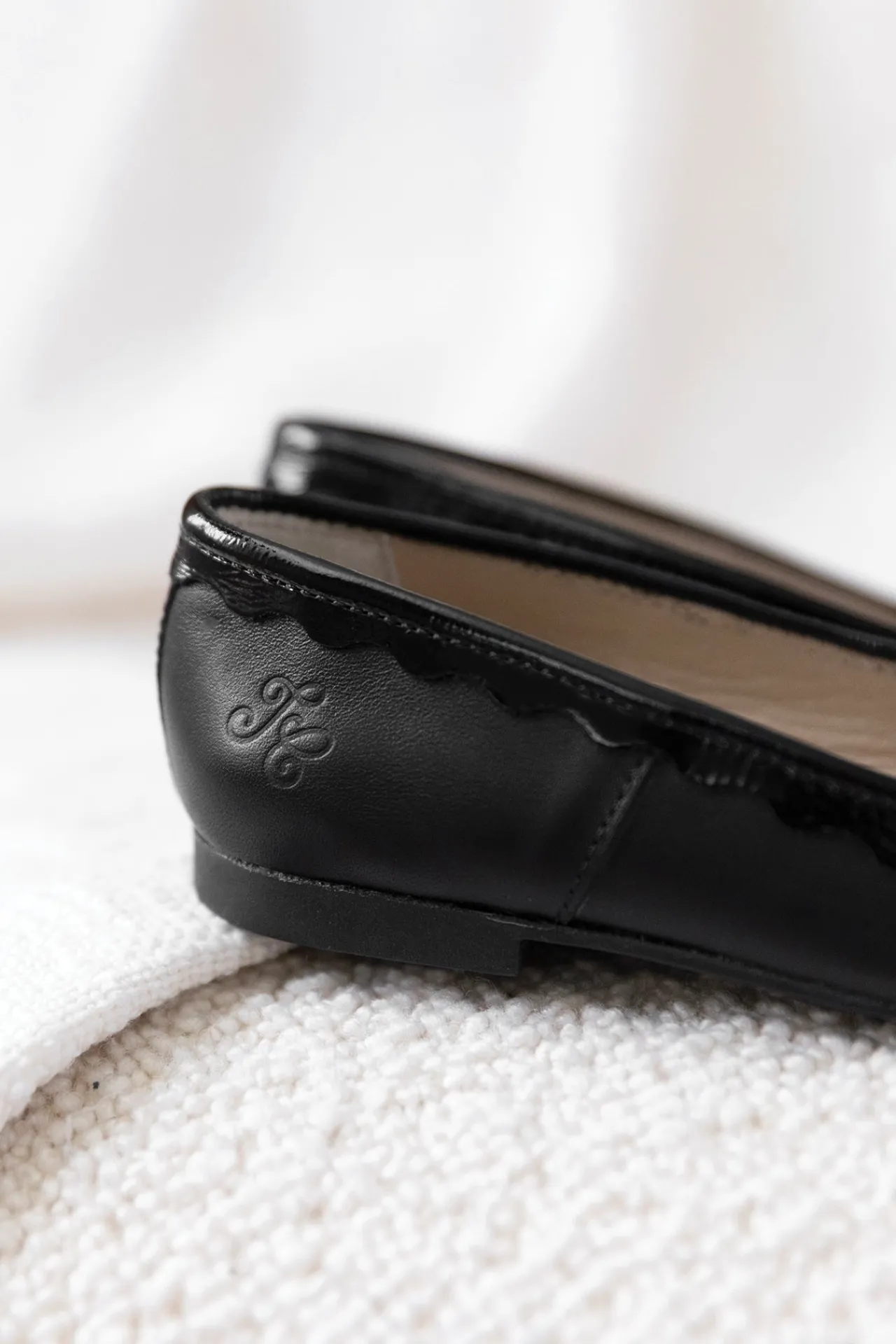 Tartine et Chocolat Ballerines Cuir noir|Enfant Souliers|Chaussures