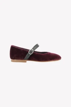 Tartine et Chocolat Ballerines Aubergine velours|Enfant Souliers|Chaussures