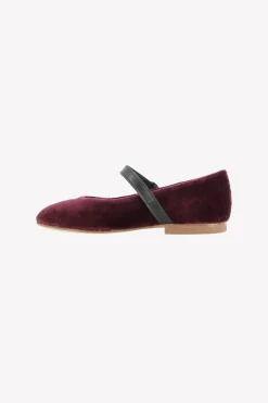 Tartine et Chocolat Ballerines Aubergine velours|Enfant Souliers|Chaussures