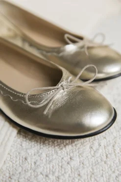 Tartine et Chocolat Ballerines Cuir doré|Enfant Souliers|Chaussures