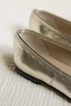 Tartine et Chocolat Ballerines Cuir doré|Enfant Souliers|Chaussures