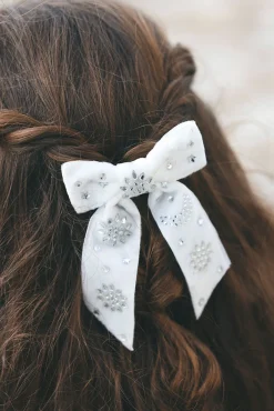 Tartine et Chocolat Barette Ecru nœud|Enfant Accessoires