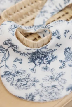 Tartine et Chocolat Bavoir Imprimé inspiration toile de jouy bleu T1| Toile De Jouy Bleu|Bavoirs - Accessoires De Repas