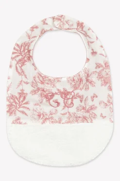 Tartine et Chocolat Bavoir Imprimé inspiration Toile de Jouy rose T2| Toile De Jouy Rose|Bavoirs - Accessoires De Repas