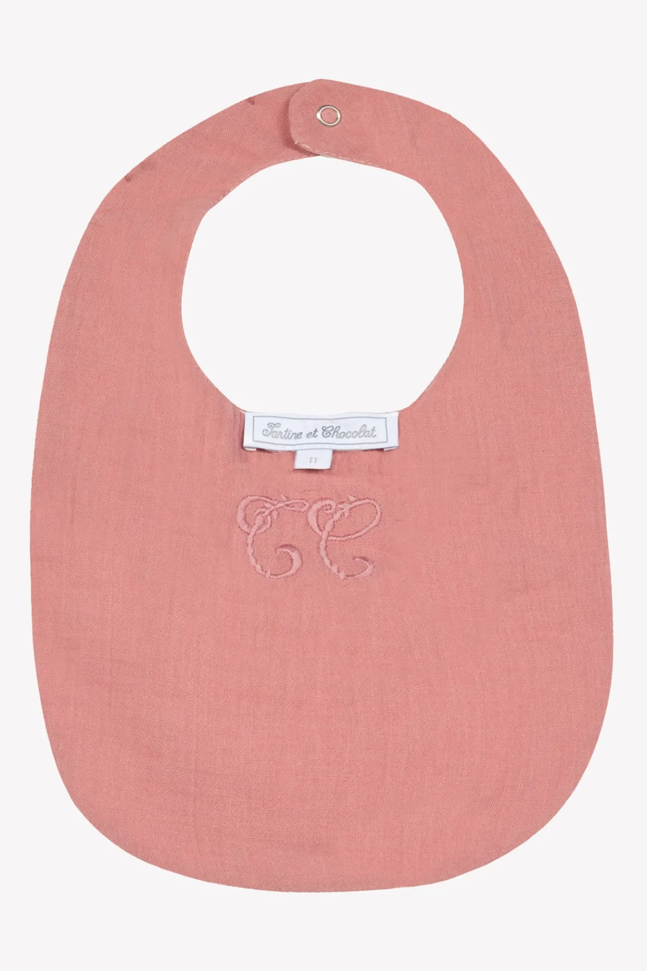 Tartine et Chocolat Bavoir Imprimé inspiration Toile de Jouy rose T2| Toile De Jouy Rose|Bavoirs - Accessoires De Repas