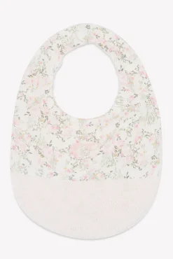 Tartine et Chocolat Bavoir Rose pâle imprimé fleuri jardin hivernal T2| Jardin Hivernal|Bavoirs - Accessoires De Repas