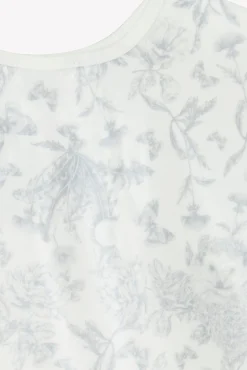 Tartine et Chocolat Bavoir à manches toile enduite Imprimé inspiration Toile de Jouy gris| Toile De Jouy Gris|Bavoirs - Accessoires De Repas
