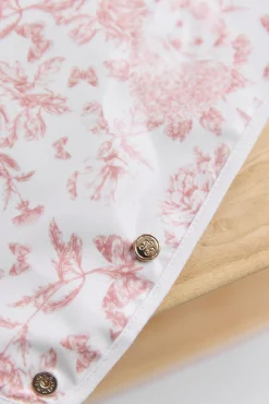 Tartine et Chocolat Bavoir toile enduite Imprimé inspiration Toile de Jouy rose| Toile De Jouy Rose|Bavoirs - Accessoires De Repas