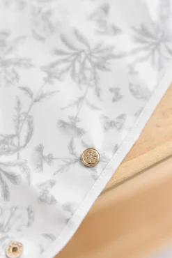 Tartine et Chocolat Bavoir toile enduite Imprimé inspiration Toile de Jouy gris| Toile De Jouy Gris|Bavoirs - Accessoires De Repas