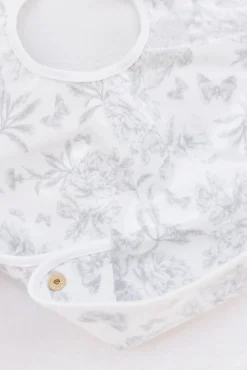 Tartine et Chocolat Bavoir toile enduite Imprimé inspiration Toile de Jouy gris| Toile De Jouy Gris|Bavoirs - Accessoires De Repas
