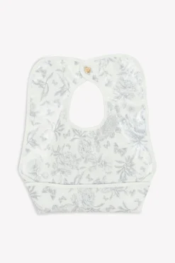 Tartine et Chocolat Bavoir toile enduite Imprimé inspiration Toile de Jouy gris| Toile De Jouy Gris|Bavoirs - Accessoires De Repas