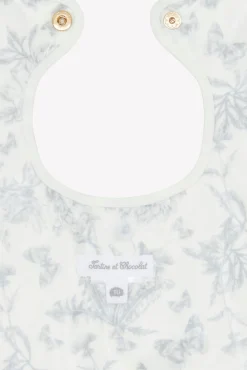Tartine et Chocolat Bavoir toile enduite Imprimé inspiration Toile de Jouy gris| Toile De Jouy Gris|Bavoirs - Accessoires De Repas