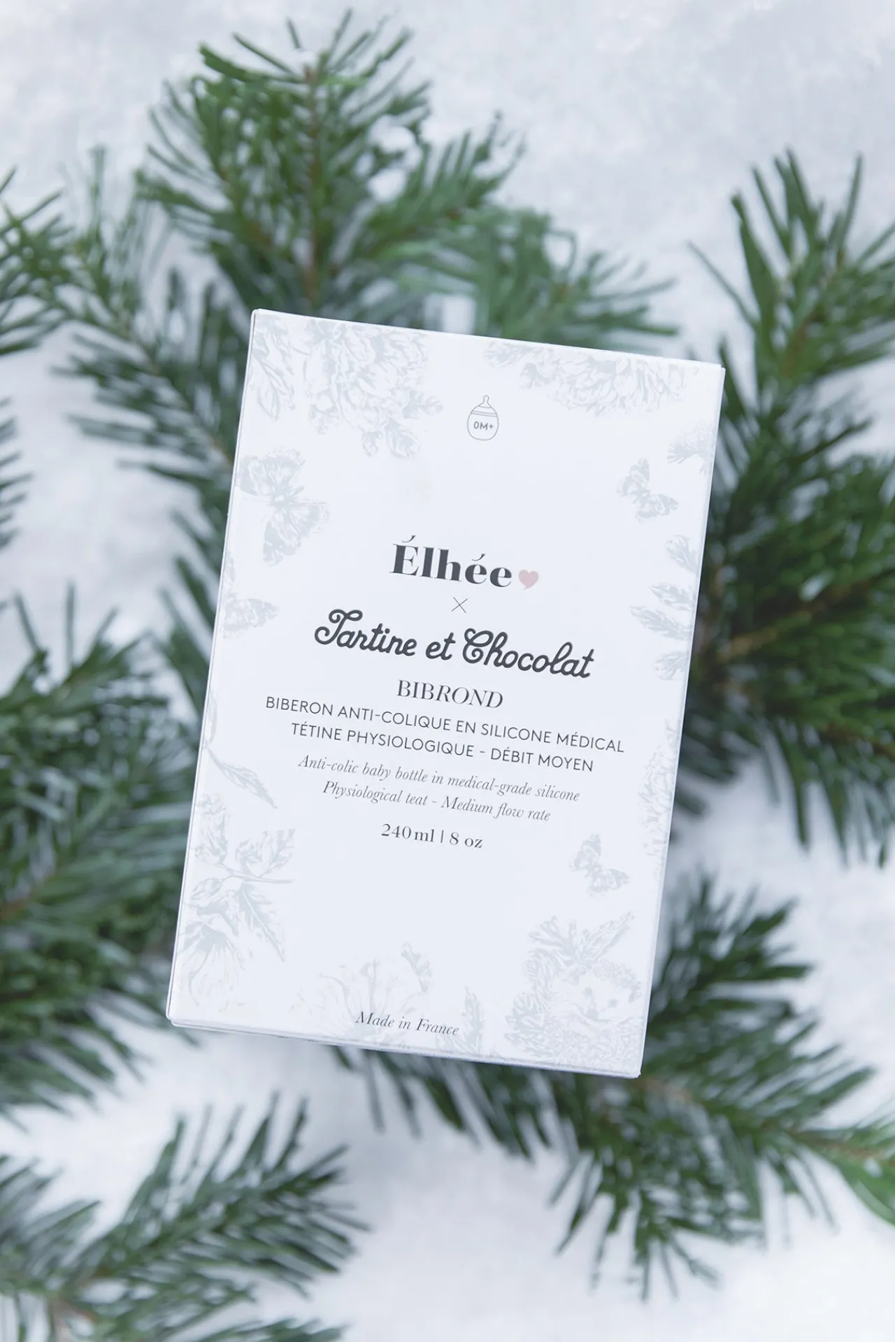 Tartine et Chocolat Biberon anti-colique Toile de jouy gris Élhée x| Toile De Jouy Gris|Bavoirs - Accessoires De Repas
