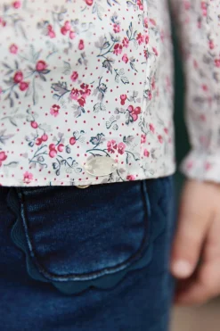 Tartine et Chocolat Blouse Ecru imprimé fleuri| T-Shirts - Blouses