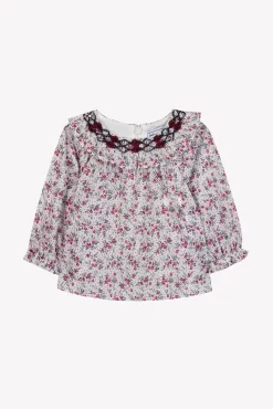 Tartine et Chocolat Blouse Ecru imprimé fleuri| T-Shirts - Blouses
