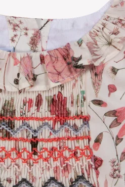 Tartine et Chocolat Blouse Tissu liberty smocké| T-Shirts - Blouses