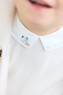 Tartine et Chocolat Body Bleu glacier broderie snow| Bodies