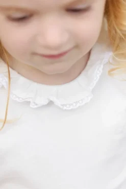 Tartine et Chocolat Body Ecru petit col volanté| Bodies