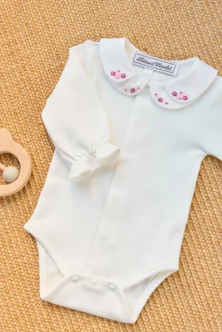 Tartine et Chocolat Body Ecru double col pétale| Bodies - Hauts