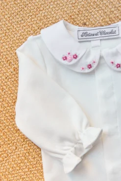 Tartine et Chocolat Body Ecru double col pétale| Bodies - Hauts