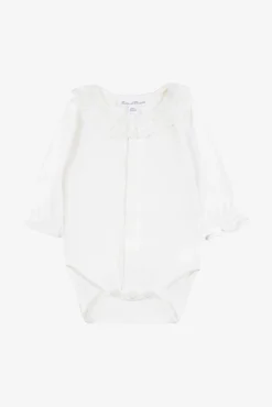 Tartine et Chocolat Body Ecru col volanté dentelle| Bodies - Hauts|Bodies - Hauts