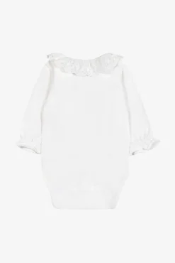 Tartine et Chocolat Body Ecru col volanté dentelle| Bodies - Hauts|Bodies - Hauts