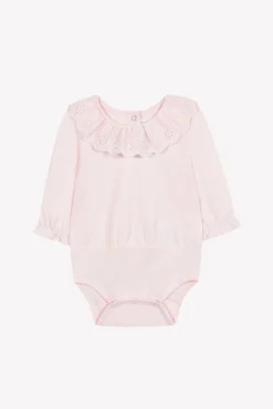 Tartine et Chocolat Body Rose pâle col volanté| Bodies