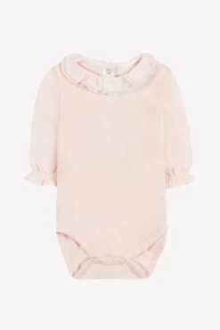 Tartine et Chocolat Body Rose pâle petit col volanté| Bodies