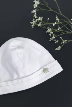 Tartine et Chocolat Bonnet Monogramme blanc| Monogramme|Pyjamas - Bonnets