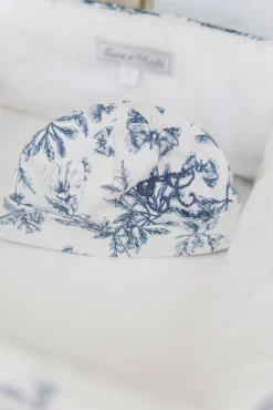 Tartine et Chocolat Bonnet Imprimé inspiration toile de jouy bleu| Toile De Jouy Bleu|Pyjamas - Bonnets