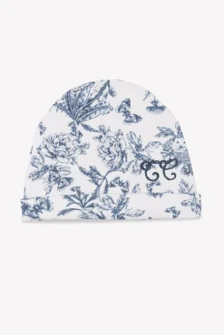 Tartine et Chocolat Bonnet Imprimé inspiration toile de jouy bleu| Toile De Jouy Bleu|Pyjamas - Bonnets