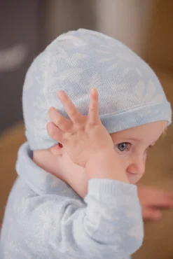 Tartine et Chocolat Bonnet Bleu grisé Kujten x| Accessoires|Cachemire