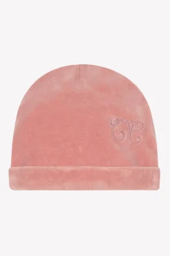 Tartine et Chocolat Bonnet Imprimé inspiration Toile de Jouy velours rose| Toile De Jouy Rose|Pyjamas - Bonnets