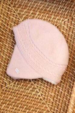 Tartine et Chocolat Bonnet Rose pâle cache-oreilles| Accessoires - Chaussons