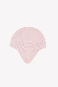 Tartine et Chocolat Bonnet Rose pâle cache-oreilles| Accessoires - Chaussons
