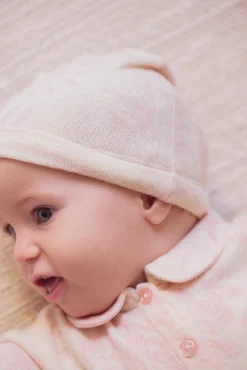 Tartine et Chocolat Bonnet Rose pâle Kujten x| Accessoires|Cachemire