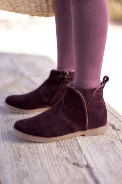 Tartine et Chocolat Bottines Cuir aubergine|Enfant Souliers|Chaussures